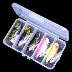 VIB 11g 5,5 cm – 5 señuelos metálicos vibratorios para lubina