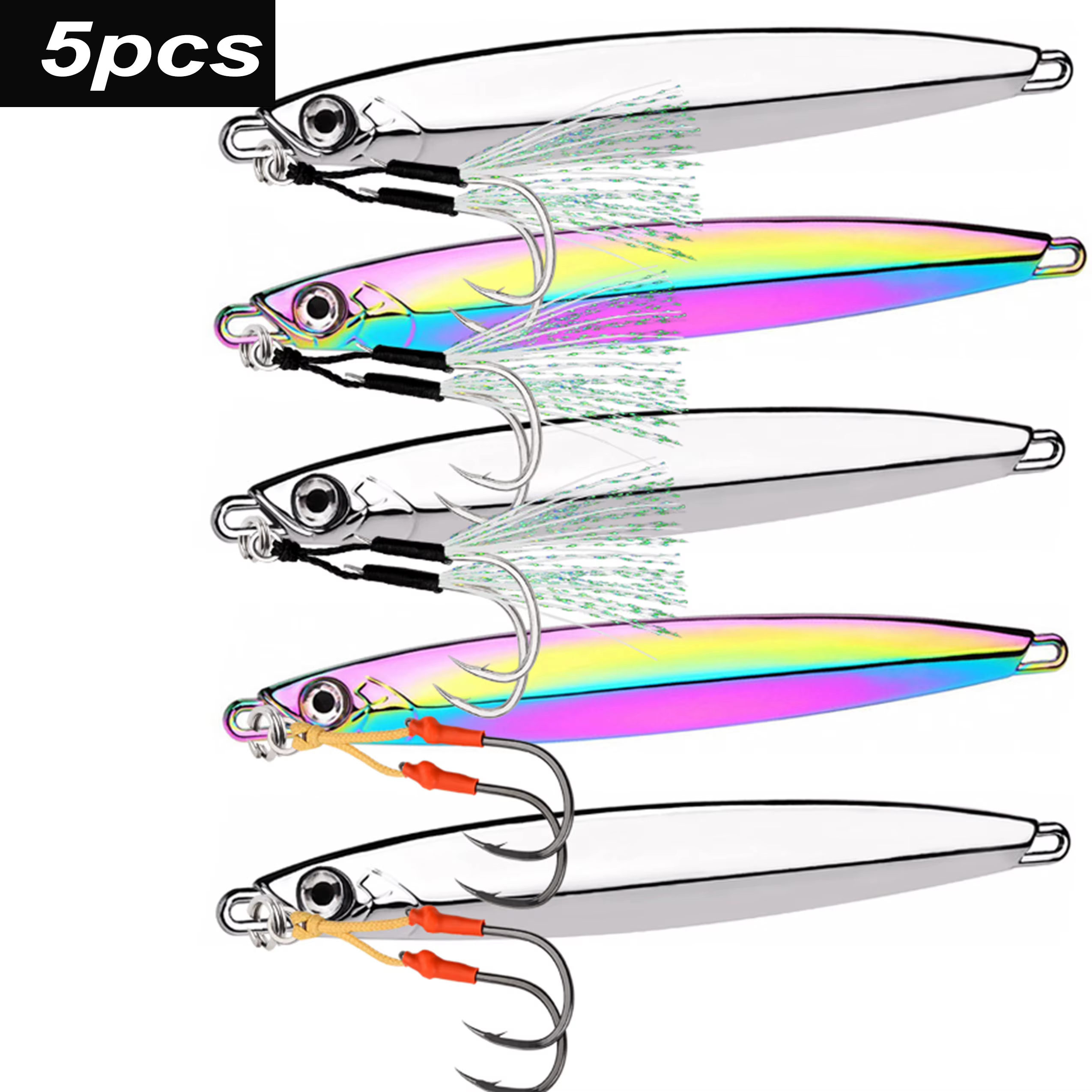 Cucharas 3D para jigging lento – Acero marino resistente desde barco