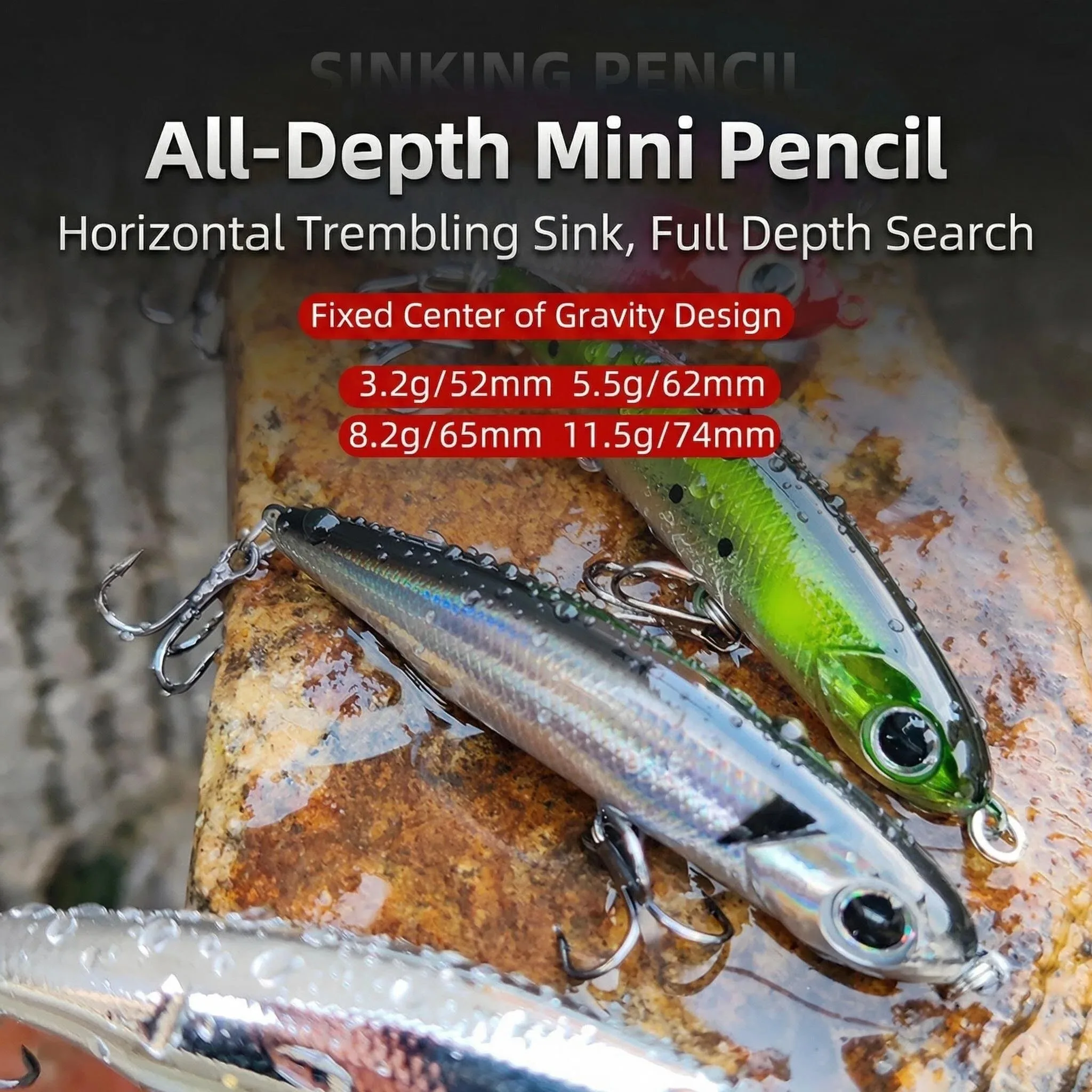 Lure de pesca tipo sinking pen