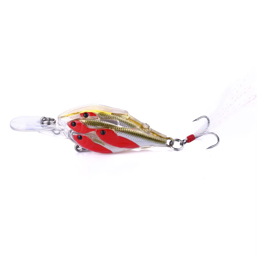 Señuelos duros Crankbait para pesca de lucio y carpa - imagen 2