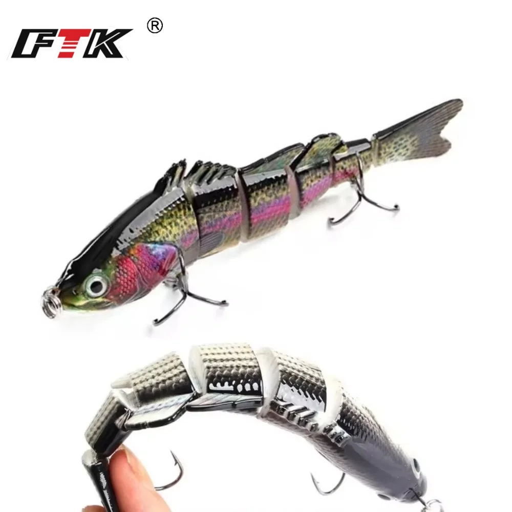 FTK señuelo Swimbait Minnow hundimiento jerkbait para lucio y lubina