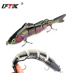 FTK señuelo Swimbait Minnow hundimiento jerkbait para lucio y lubina