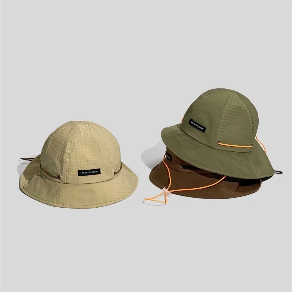 Sombrero tipo pescador caqui con protección del cuello