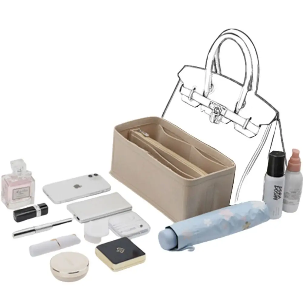 Bolsa portátil con forro/estructura para viaje