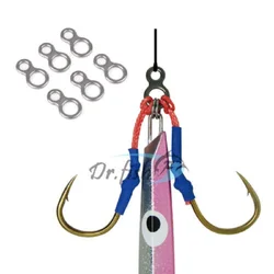 Anillo acero inoxidable en 8 para jigging – Conector de línea para atún y marlín