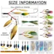 FREE FISHER Señuelos giratorios spinnerbait con cuchilla Spin Willow - imagen 5