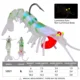 LHFSH Cebo de silicona luminoso tipo camarón con jig head - imagen 5