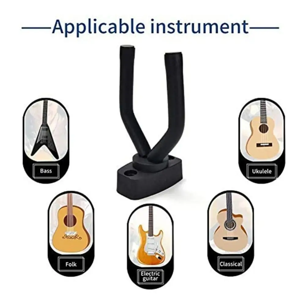 Colgador de guitarra de pared con gancho antideslizante de metal