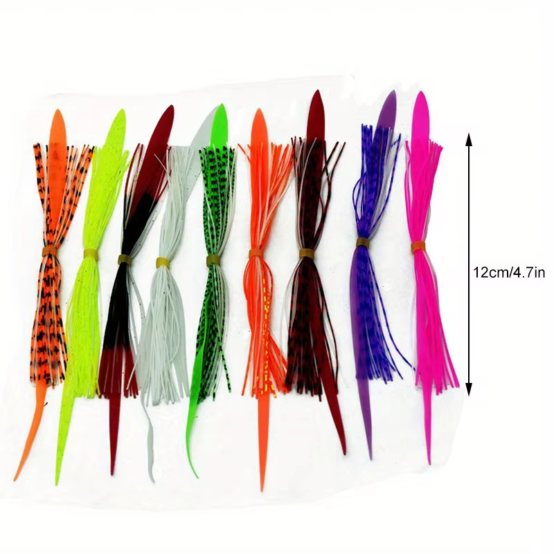 Falda luminosa de silicona para spinnerbait – Lubina