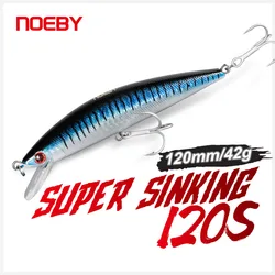 Noeby Minnow Wobbler señuelo de pesca hundido para pez plano