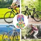 Adhesivos reflectantes para ruedas bicicleta con cuentas decorativas - imagen 5