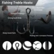 Anzuelos triples para vinilo FishTrip de carbono con púas afiladas - imagen 5