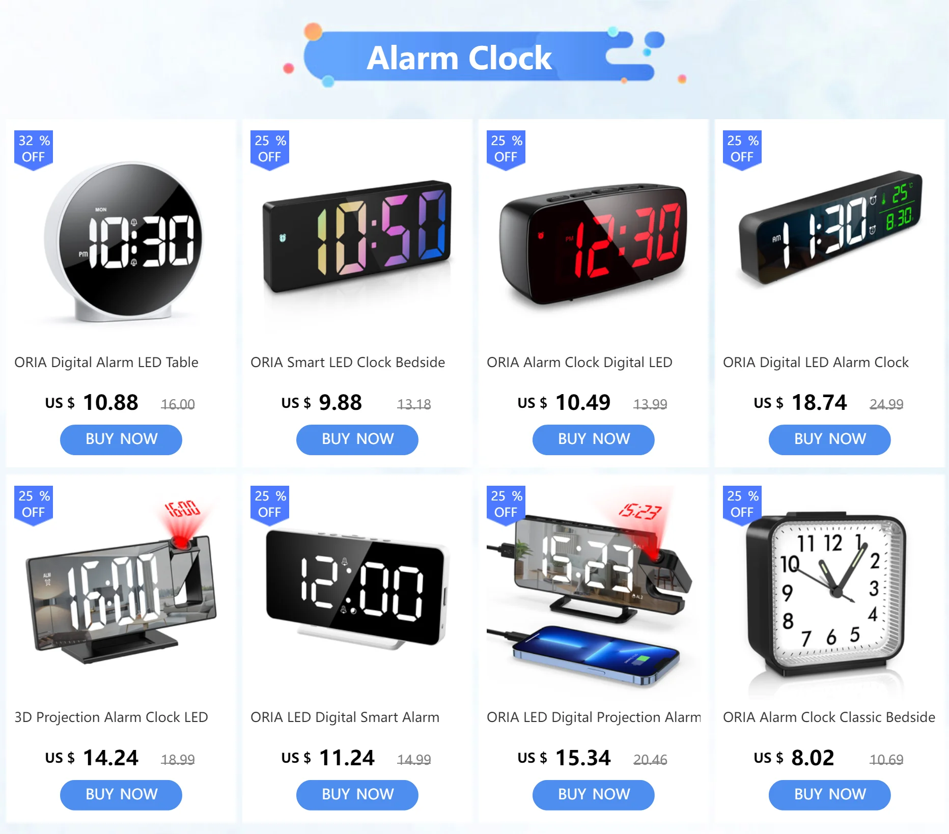 Reloj digital de pared con gran pantalla LED