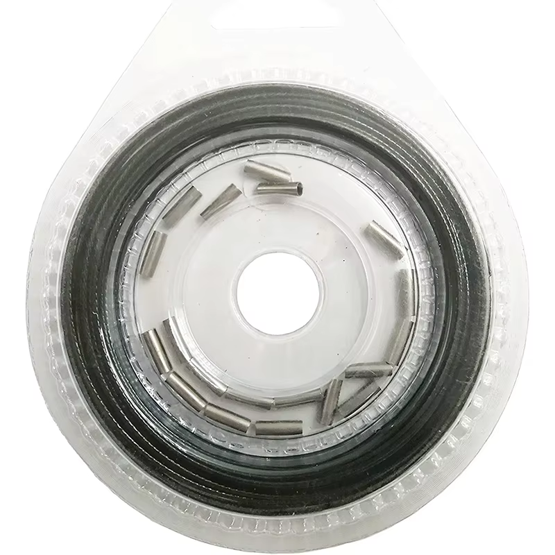 Leader alambre 7 hebras 10m 10-200LB vinilo acero inoxidable - imagen 4