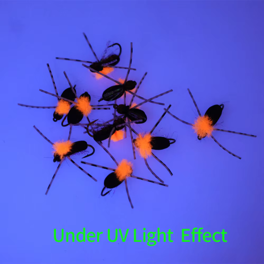 ICERIO Mosca Escarabajo Espuma UV – Cebo Artificial Trucha Bass - imagen 2