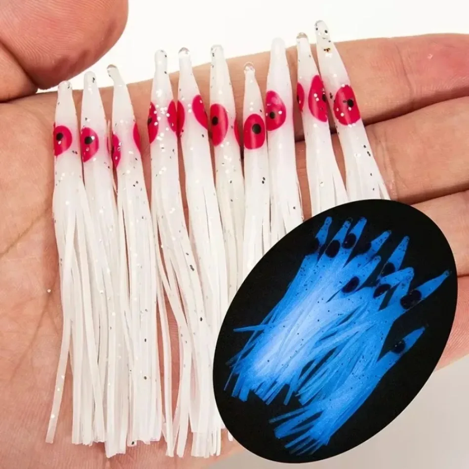Señuelos vinilo luminosos pulpo para atún, pez vela y bagre - imagen 3