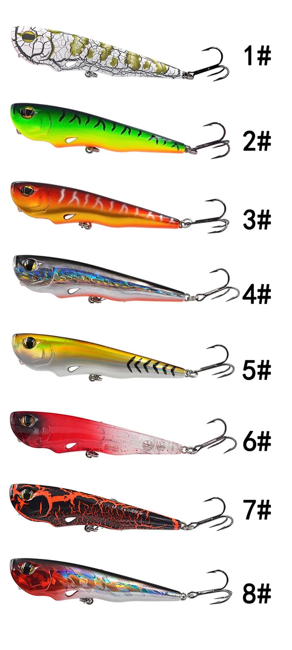 Castfanatic JS90 12g junto a otros señuelos de pesca