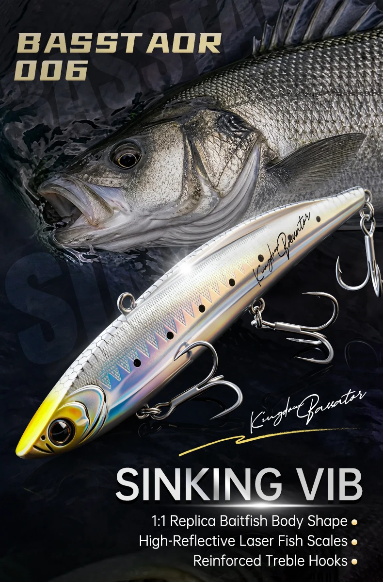 Señuelo KINGDOM VIB de 115 mm en detalle