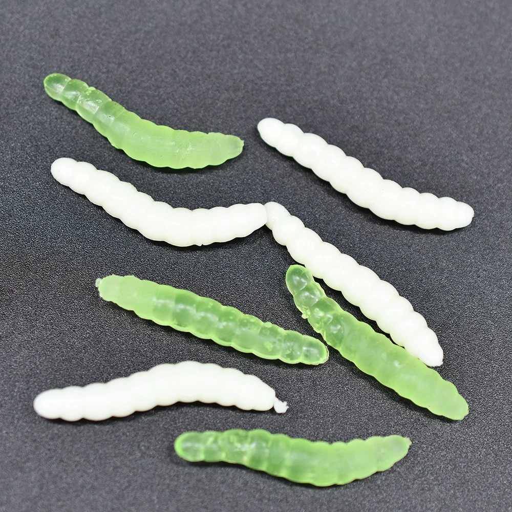 Señuelo de pesca gusano silicona MNFT – Sabor camarón para lubina - imagen 4
