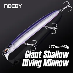 Señuelo flotante Noeby Shallow Diving para superficie, duro