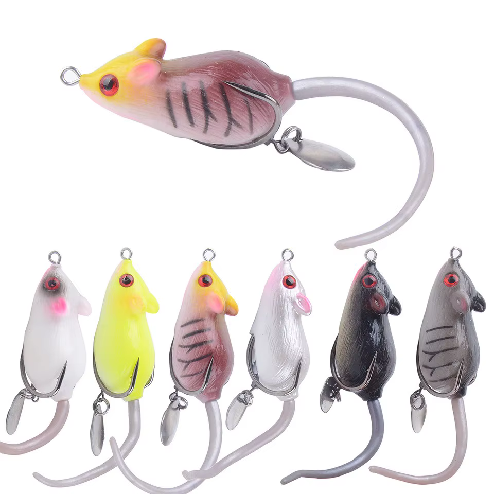 Señuelo Rata Flotante con Cuchilla Giratoria para Pesca en Agua Dulce - imagen 3