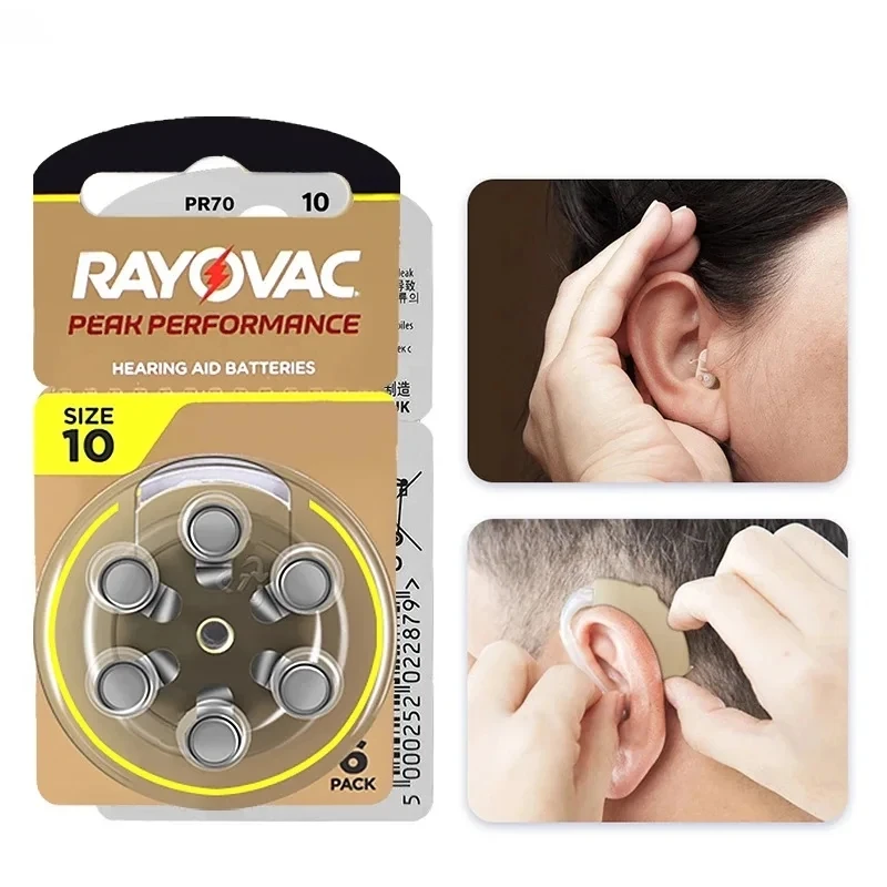 Baterías RAYOVAC PEAK tamaño 10 para audífonos
