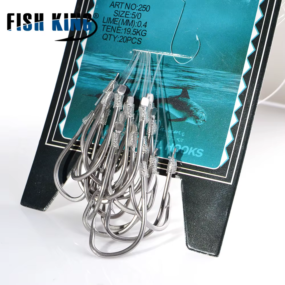 Anzuelos Feeder FISH KING con cabeza de plomo – Acero al carbono para carpa - imagen 2