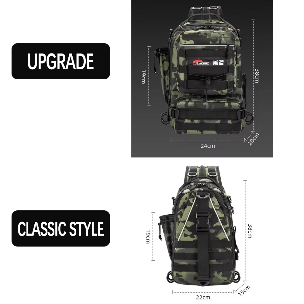 Mochila para aparejos de pesca con portacañas – Uso en exteriores - imagen 4