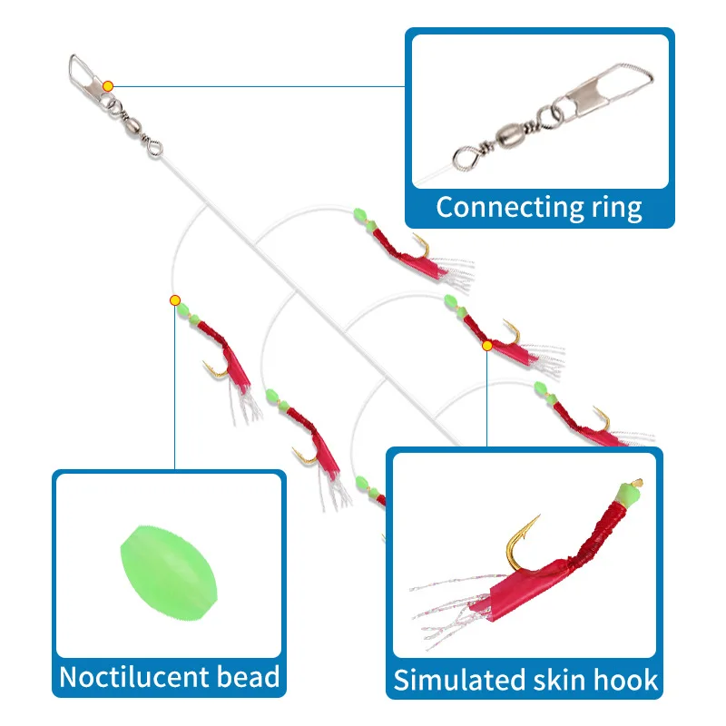 Anzuelos pre-atados con hilo y sublínea para pesca de carpa - imagen 2