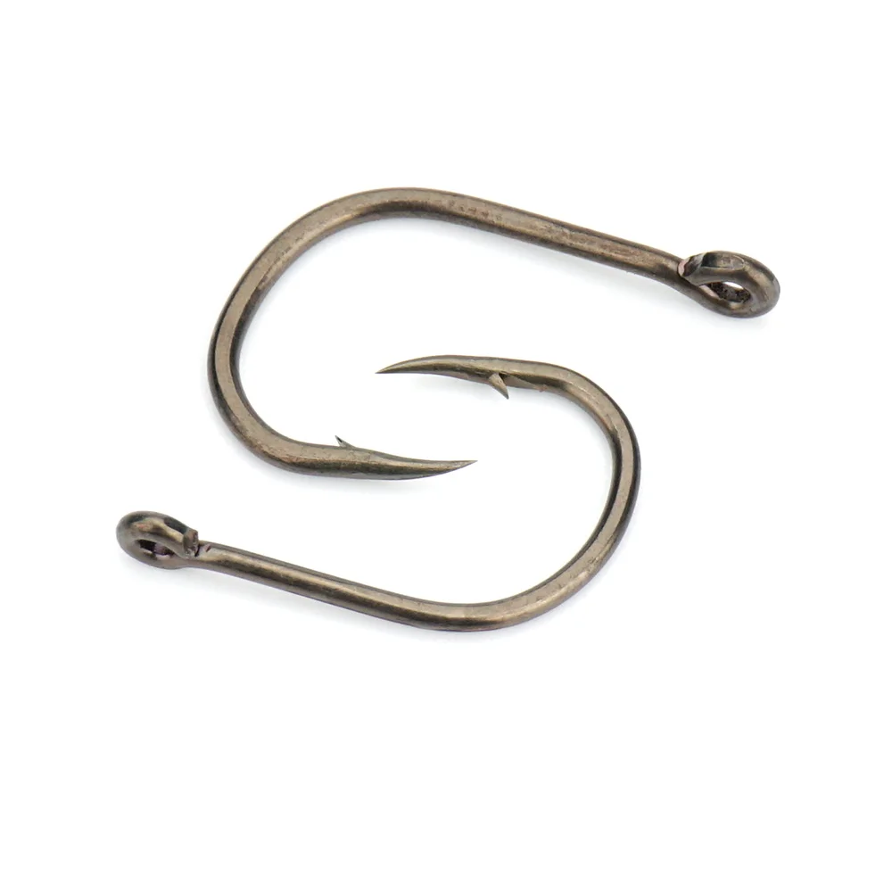Anzuelos con ojo Hirisi 8001 PTFE, acero carbono inox afilado