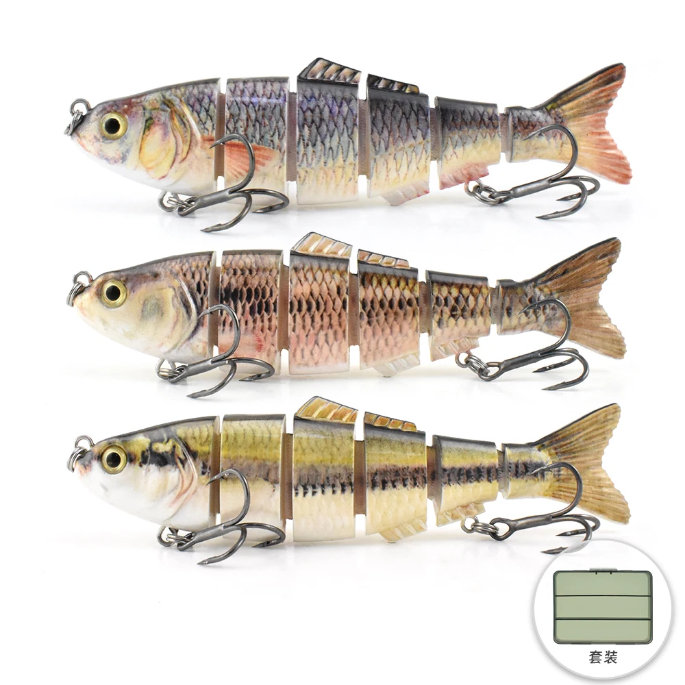 Wobblers se hunden con crankbait y swimbait segmentado