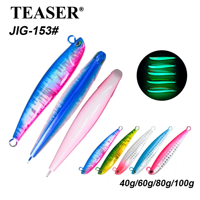 Teaser J153 Jig Luminoso de Metal para Pesca en Agua Salada - imagen 3