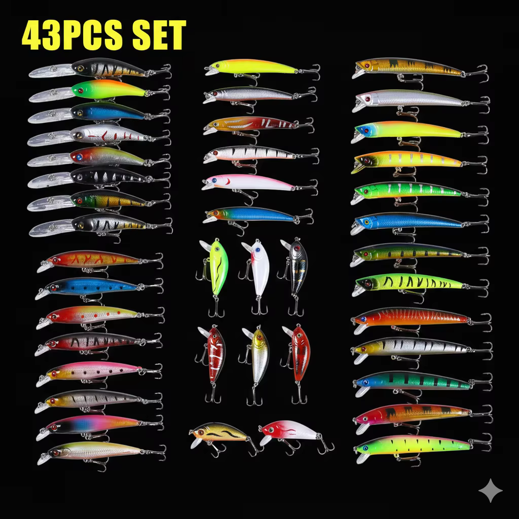 Señuelos Minnow Wobbler profesionales para lubina, lucio y trucha