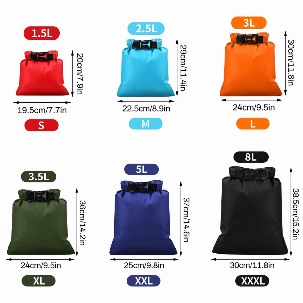 Bolsas estancas tafetán poliéster ligeras exterior varios tamaños - imagen 5