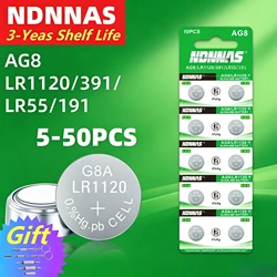 Pilas de botón AG8 LR1120 para cámaras y frontales de pesca