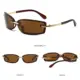 Gafas de sol cuadradas sin montura caramelo con protección UV - imagen 2