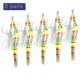 Anzuelos jigging con plumas de colores para agua salada lucio 3D