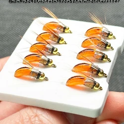 Anzuelos mosca imitación ninfa cobre sinking para pesca de black bass