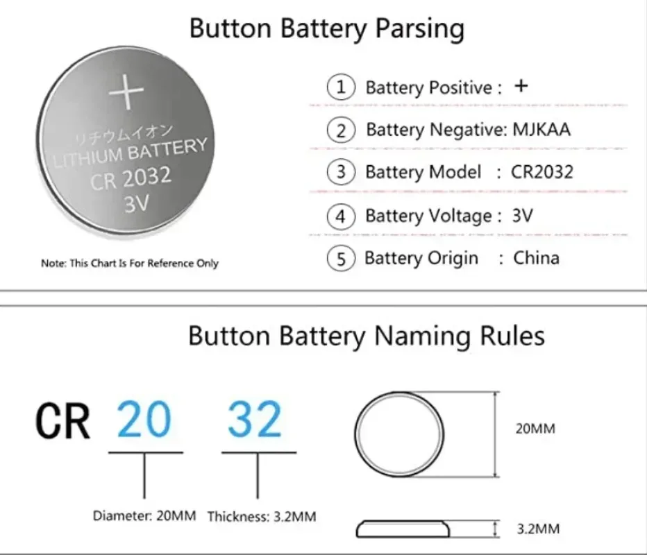 Pila botón de litio CR2032 3V tipo moneda para relojes - imagen 3