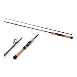 Caña de spinning 2,10 m con corcho para pesca con señuelos