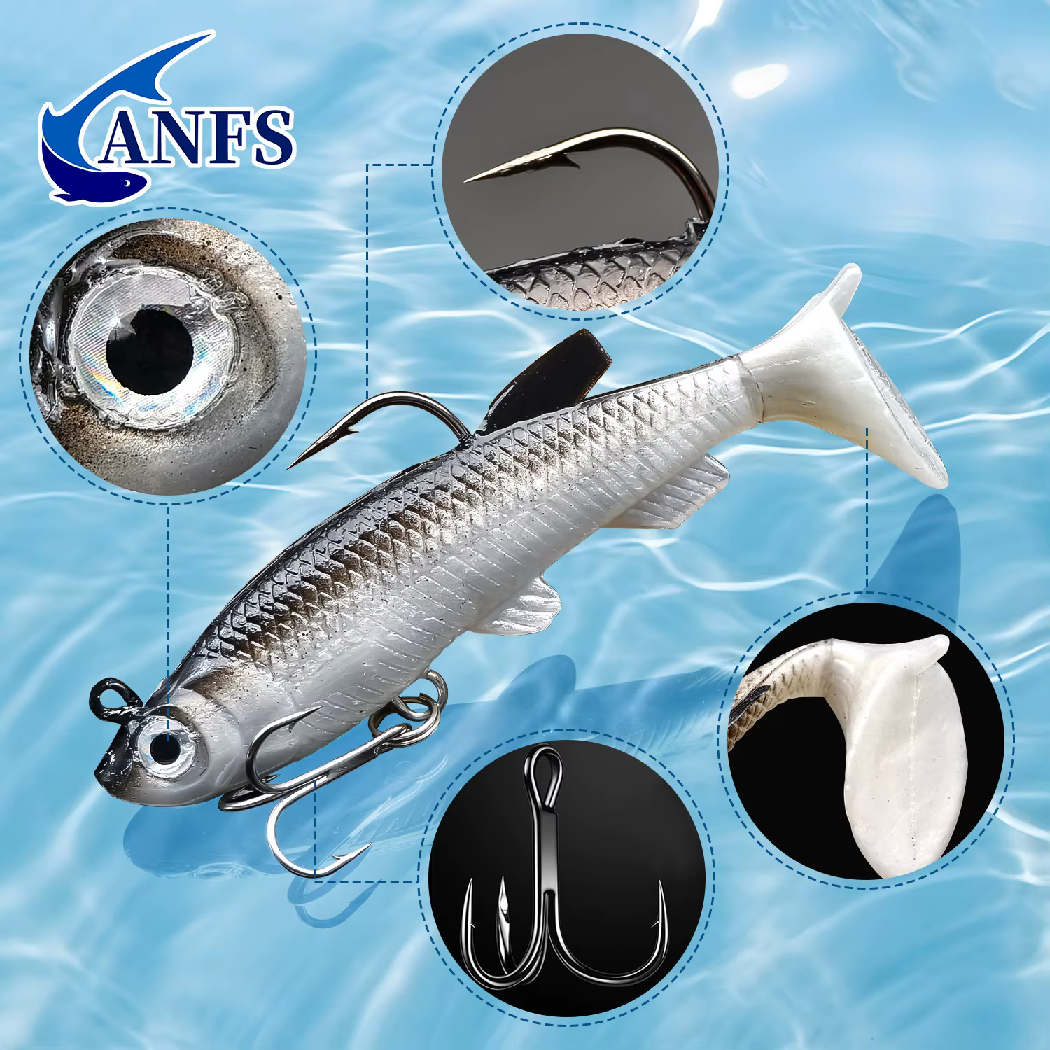 Vinilo ANFS 40 Realista – Cebos Suaves para Agua Dulce y Salada - imagen 2