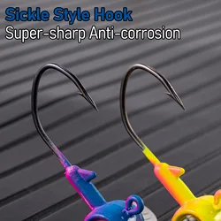 Underspin Jig Head con Spinner Blade para Crappie y Bass