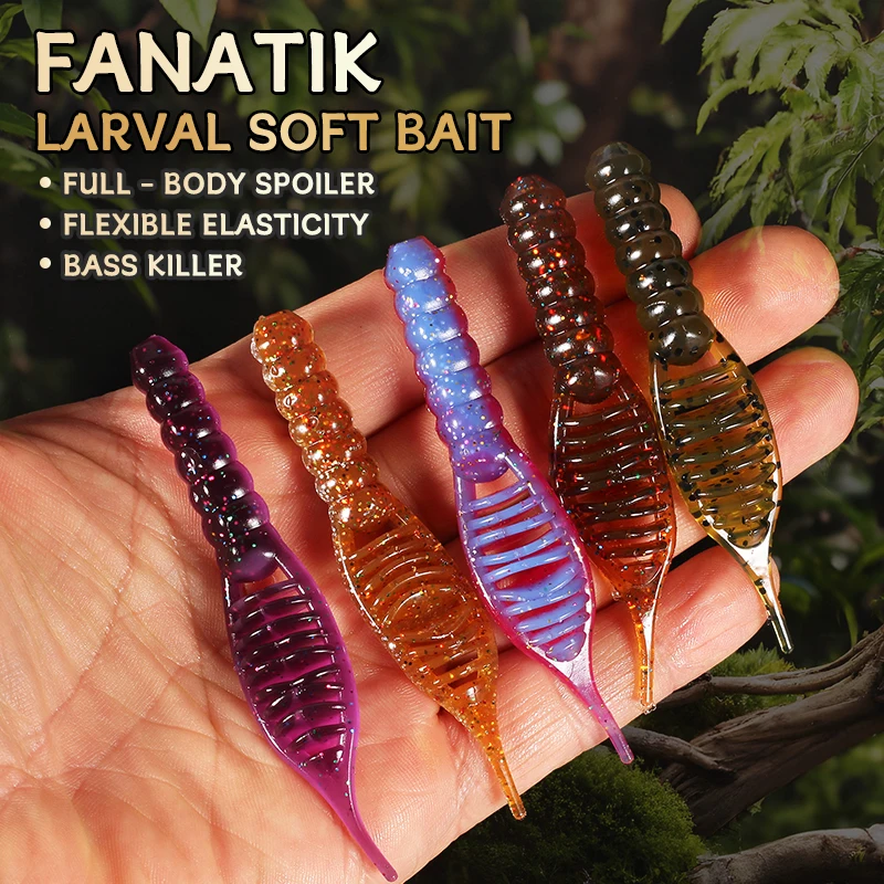 Fanatik Supercontinentes señuelos de pesca blandos – silicona larva - imagen 3