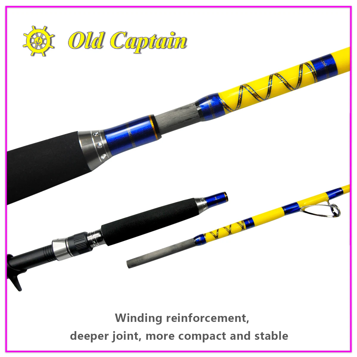 Caña Old Captain XH curricán jigging 6 pies carbono - imagen 5