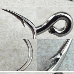 Mustad 10827 HOODLUM anzuelo ojo grande acero carbono para cebo