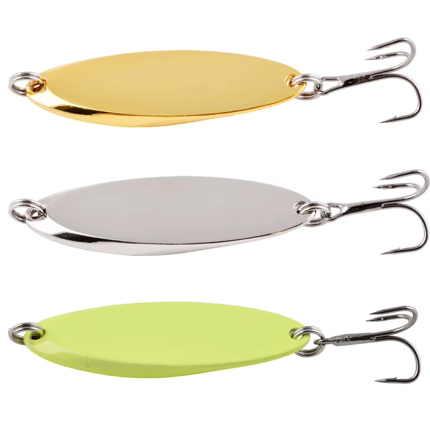 Spinner metálico con anzuelo triple – Cuchara para agua dulce y salada - imagen 2