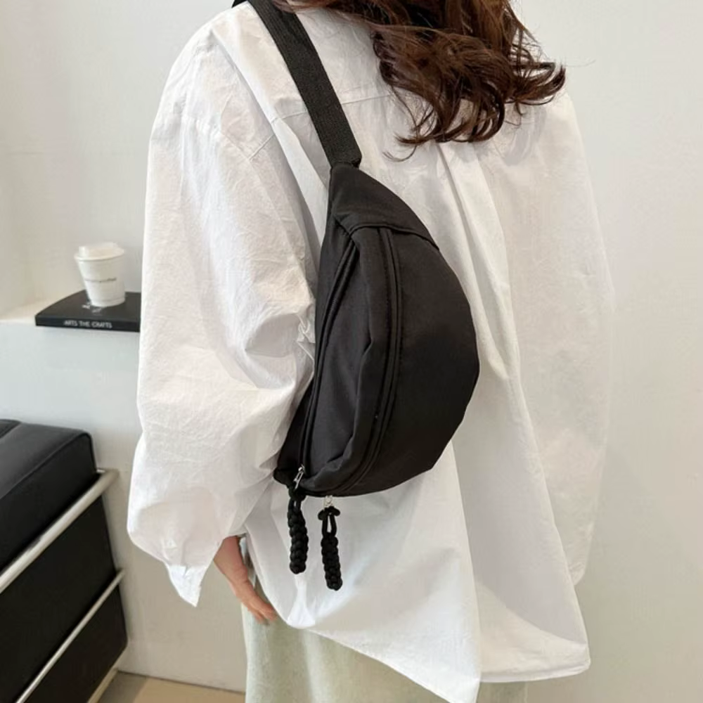 Bandolera Pecho Mujer Media Luna Impermeable Oxford Gran Capacidad