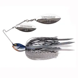 Spinnerbait para lubina – Señuelo giratorio de metal con falda