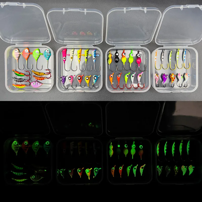Anzuelos Jig Head luminosos ShareShark mini para pesca de hielo - imagen 4