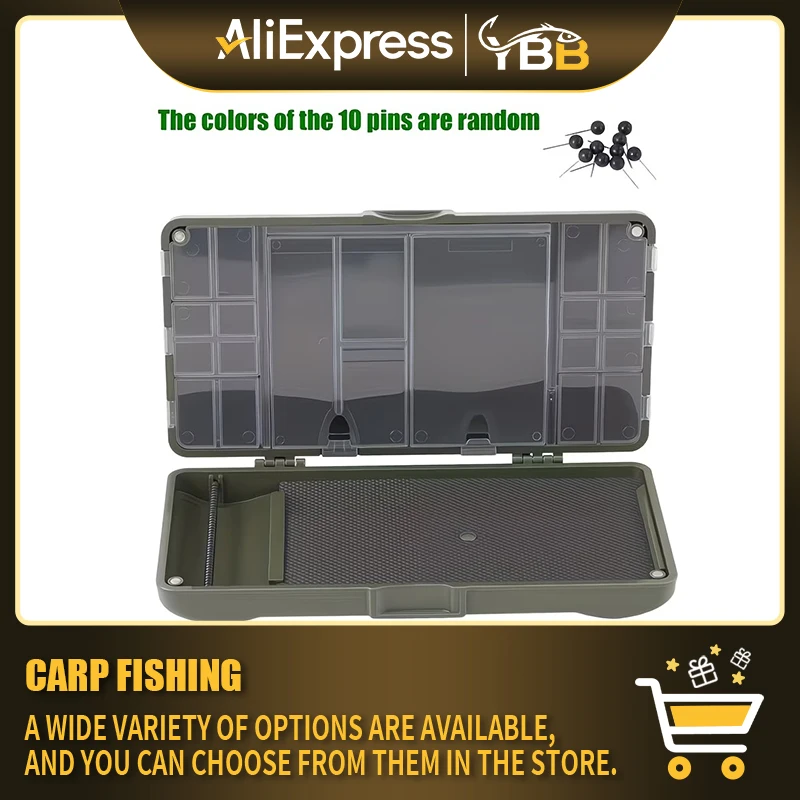 Caja de pesca con compartimentos